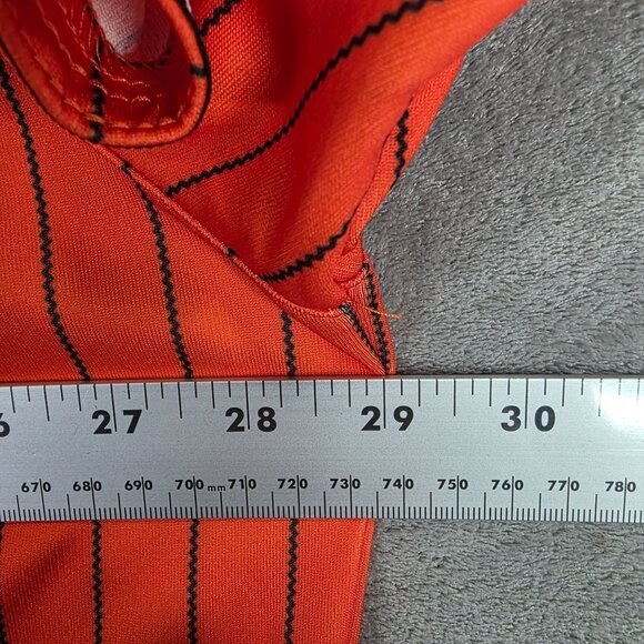 Mens Exodus Freedom Jersey Orange & Black Striped Button Up Short Sleeve 3XL - Picture 6 of 8